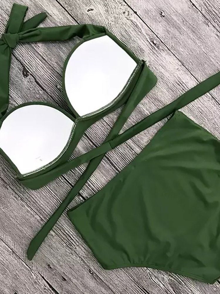 Bikiniset Västerländska Badkläder Med Snörning För Kvinnor