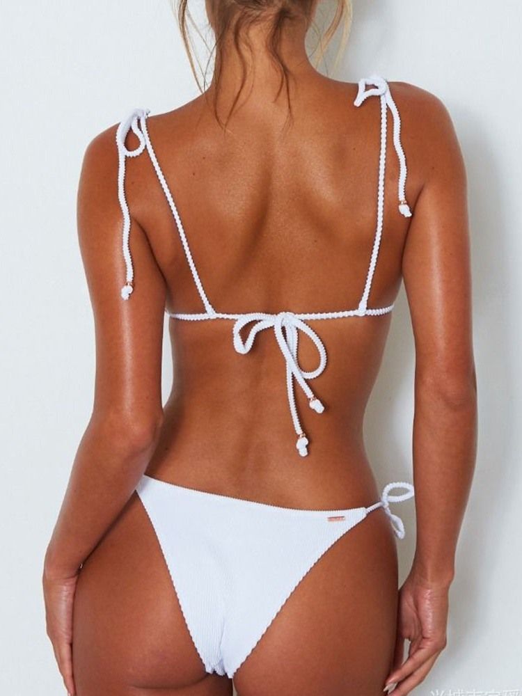 Bikiniset Vanliga Patchwork Badkläder