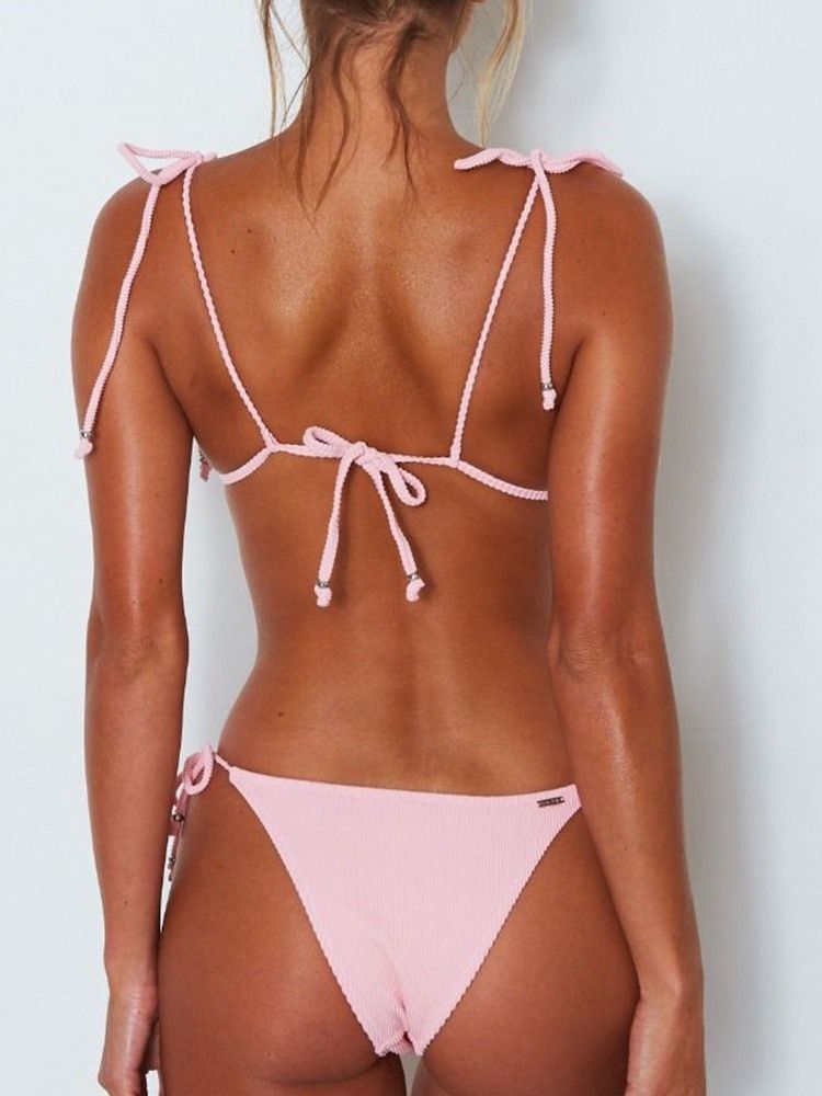 Bikiniset Vanliga Patchwork Badkläder