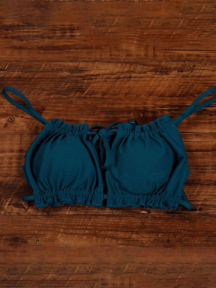 Dam Tankini Set Enfärgade Badkläder