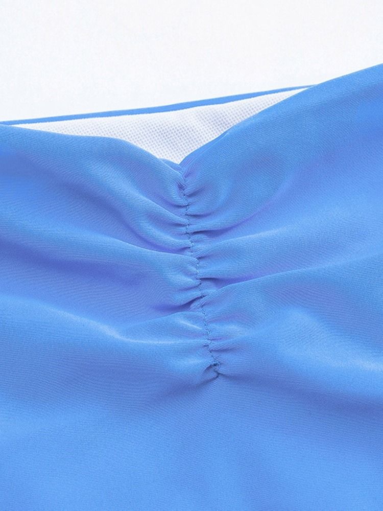 Himmelsblå Sexig Tankini Set Vanliga Badkläder