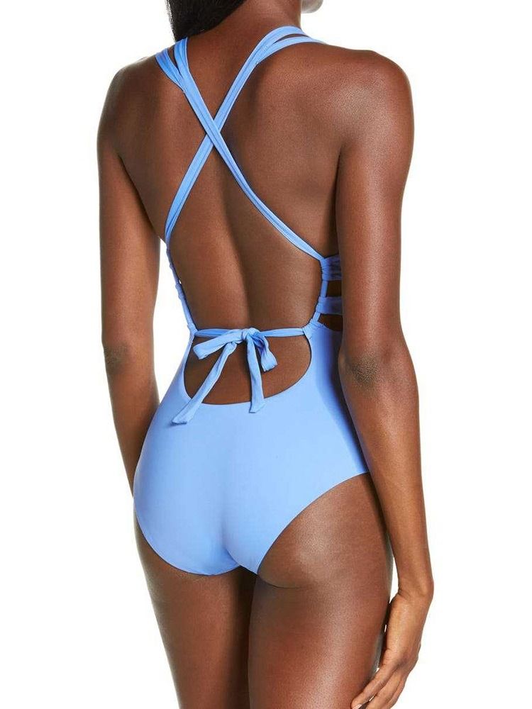 One Piece Plain Badkläder