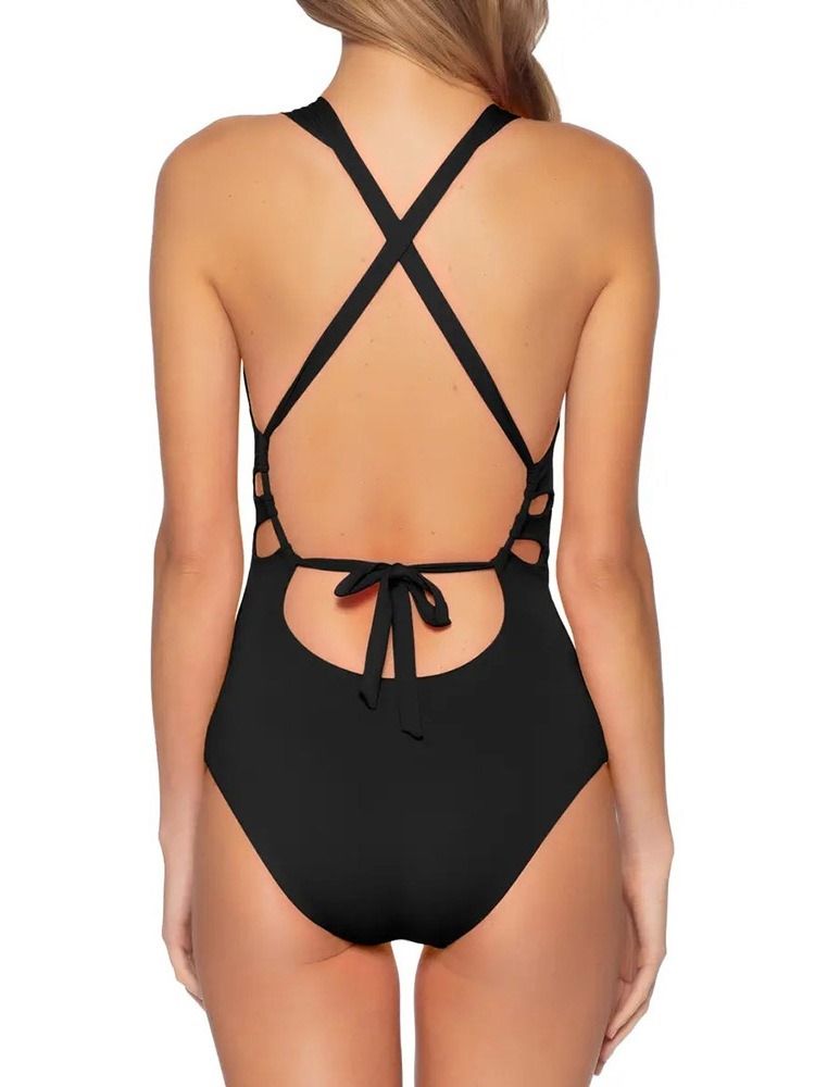One Piece Plain Badkläder