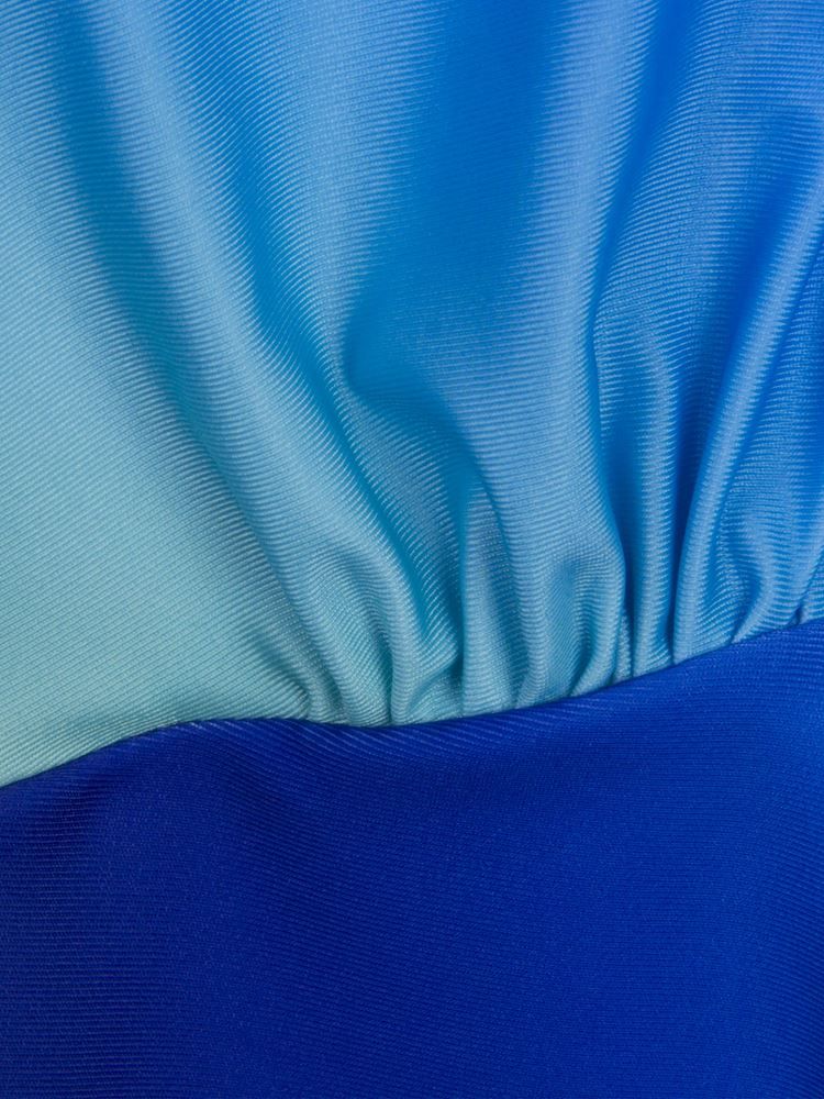 Plisserad Gradient Monokini (Plus Size Tillgänglig)