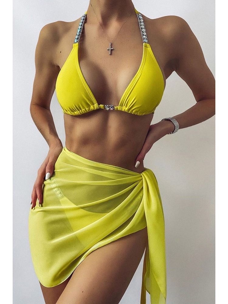 Sexig Tankini-Set Med Snörning För Damer