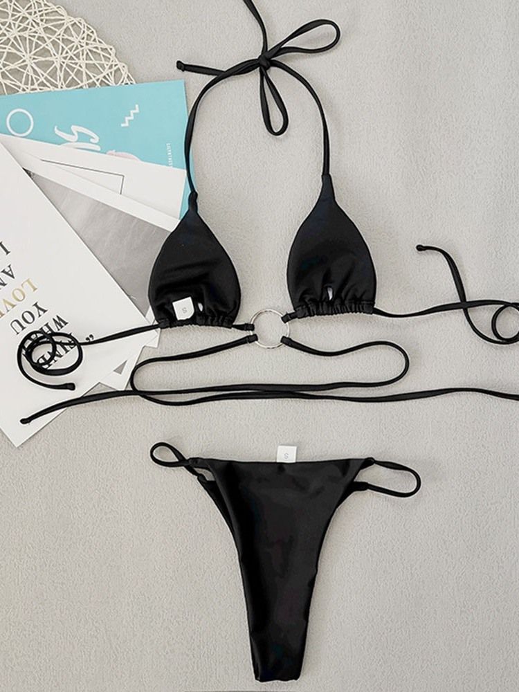 Sexig Tankini-Set Vanliga Badkläder För Kvinnor