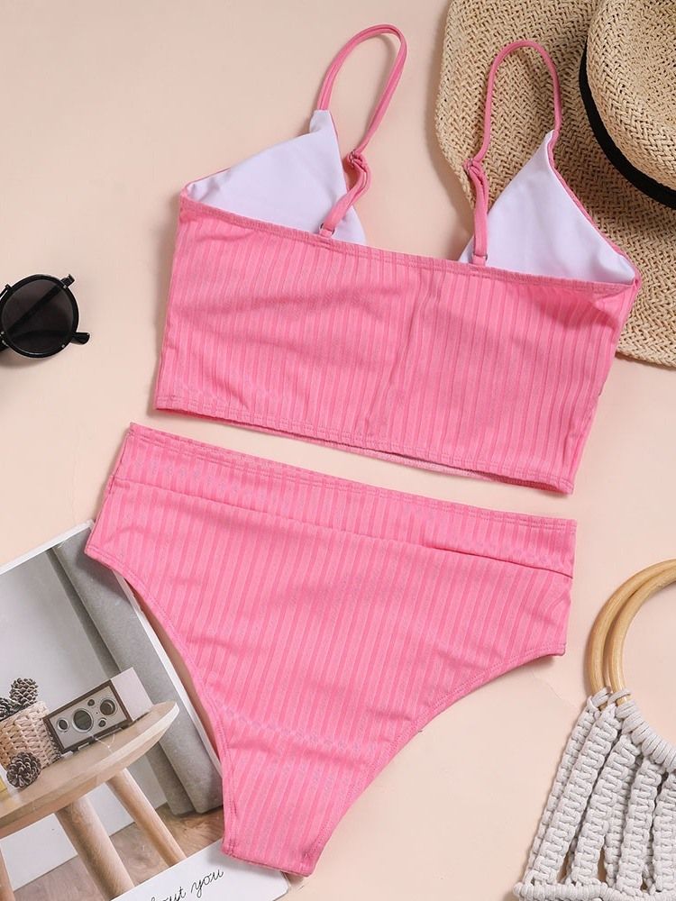 Sexiga Enkla Badkläder Tankini-Set
