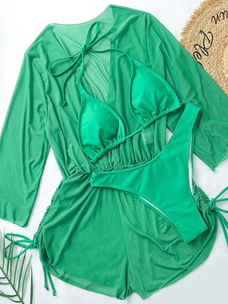 Sexiga Enkla Badkläder Tankini-Set För Kvinnor