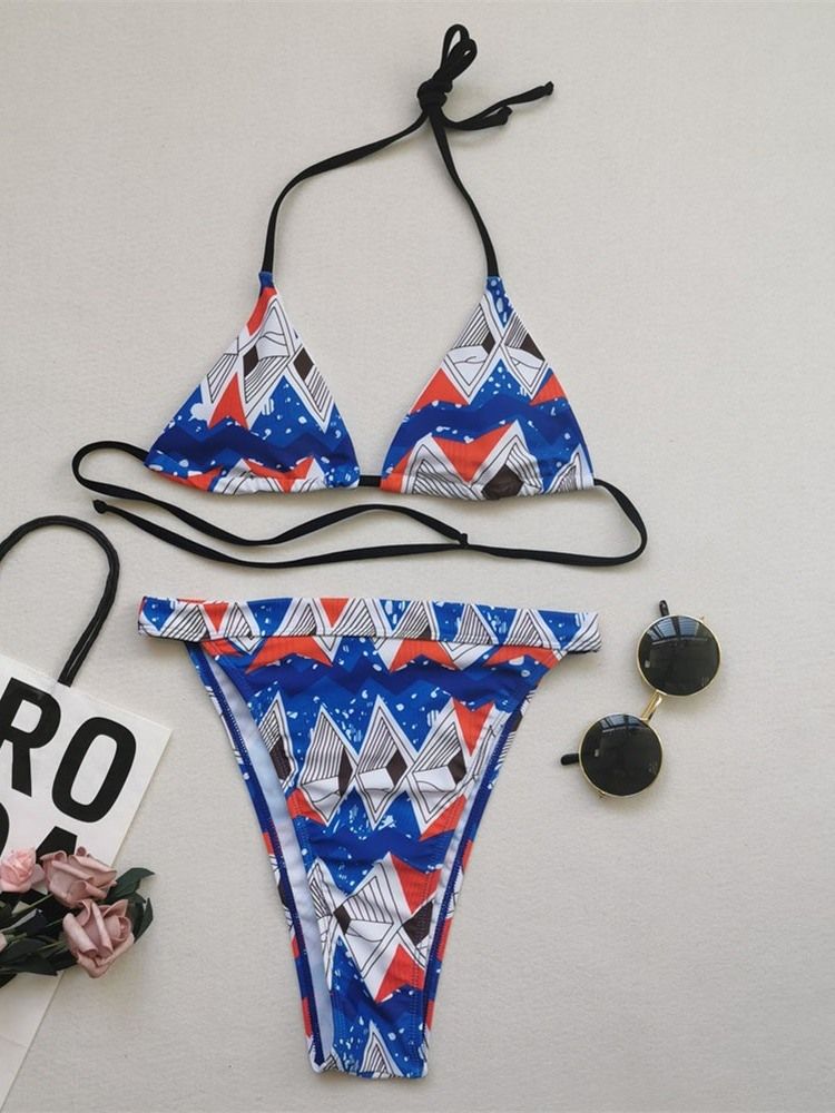 Sexiga Patchwork Tankini Set Badkläder