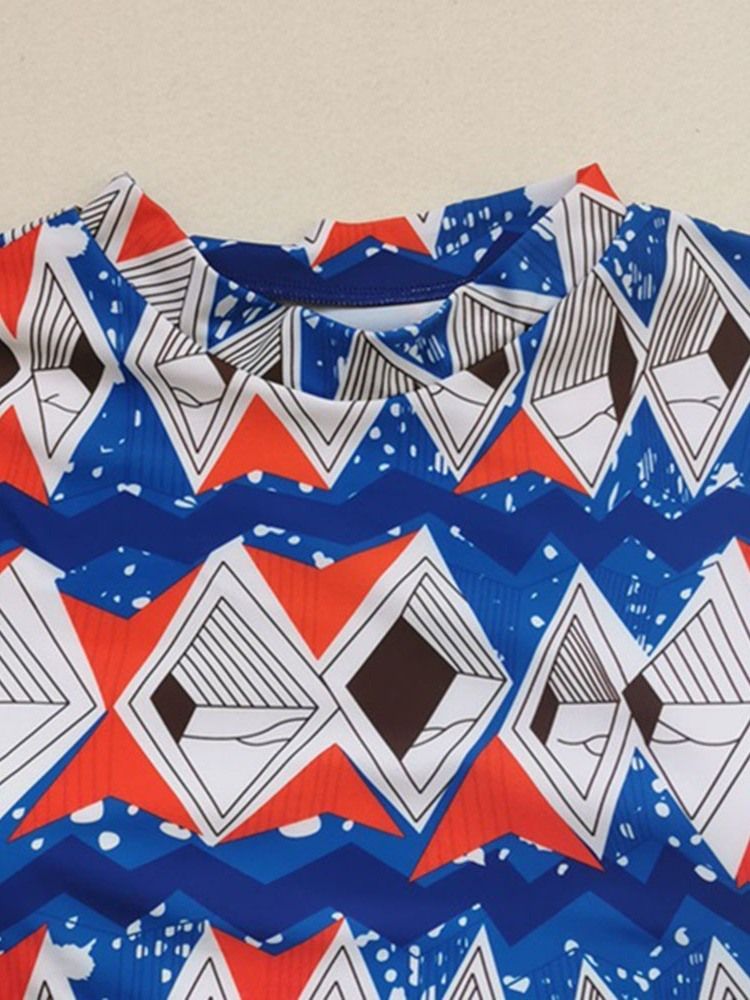 Sexiga Patchwork Tankini Set Badkläder