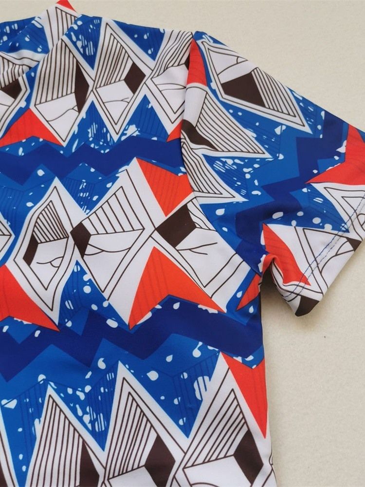 Sexiga Patchwork Tankini Set Badkläder