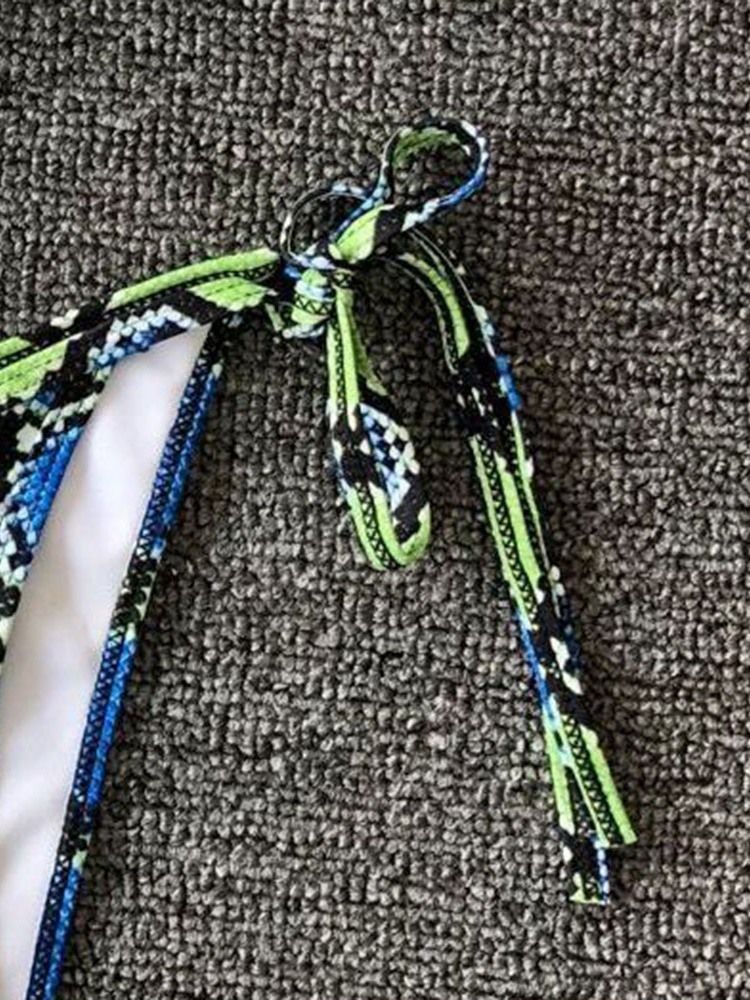 Skriv Ut Micro Sexy Bikini Med Snörning