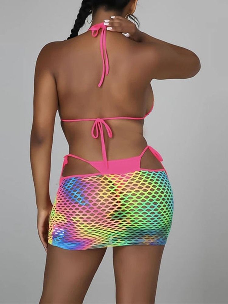 Tankini Set Hollow Sexiga Badkläder Strandkläder