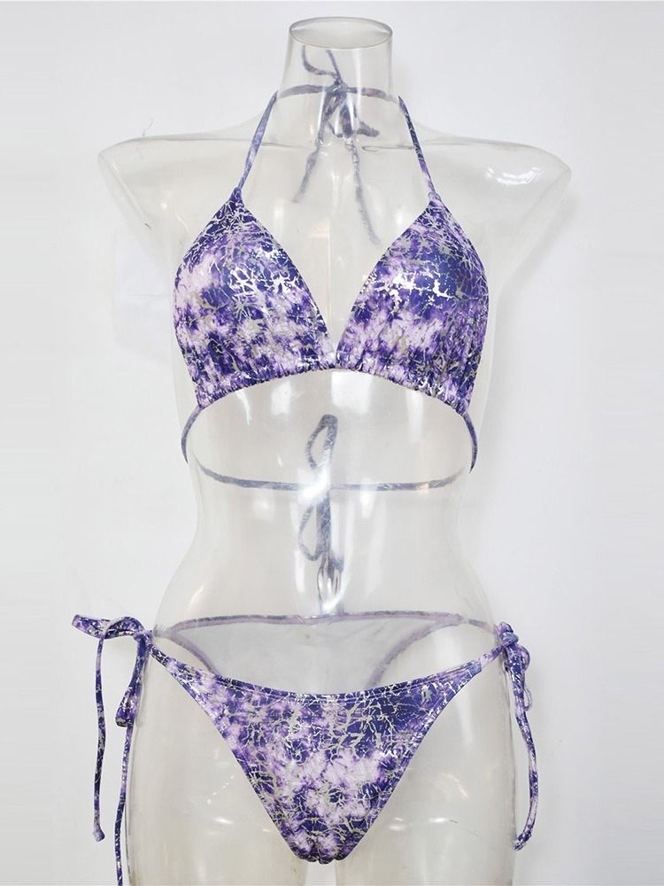 Tryck Tankini Set Beach Look Badkläder