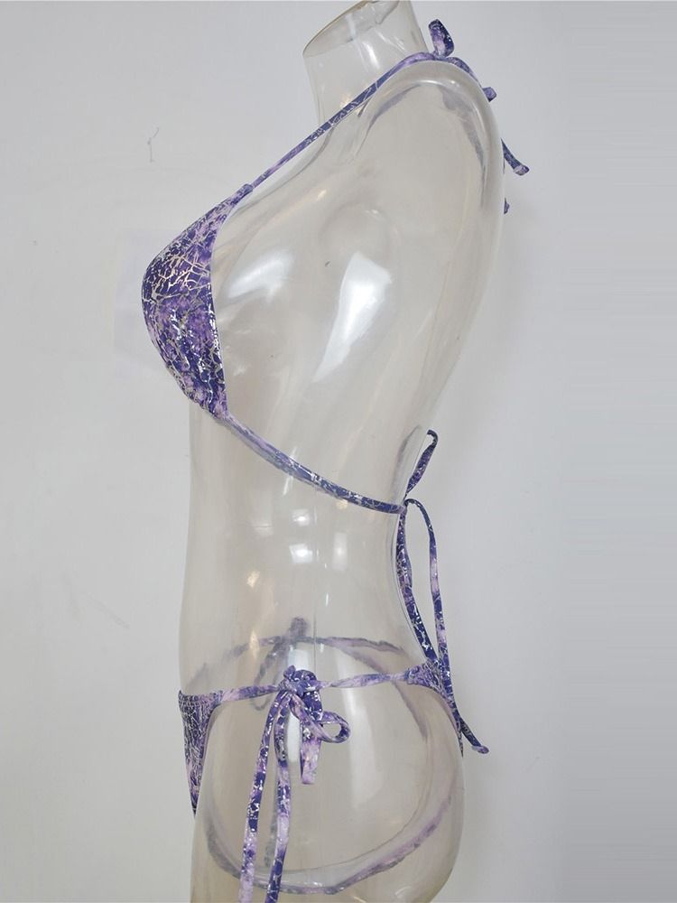 Tryck Tankini Set Beach Look Badkläder