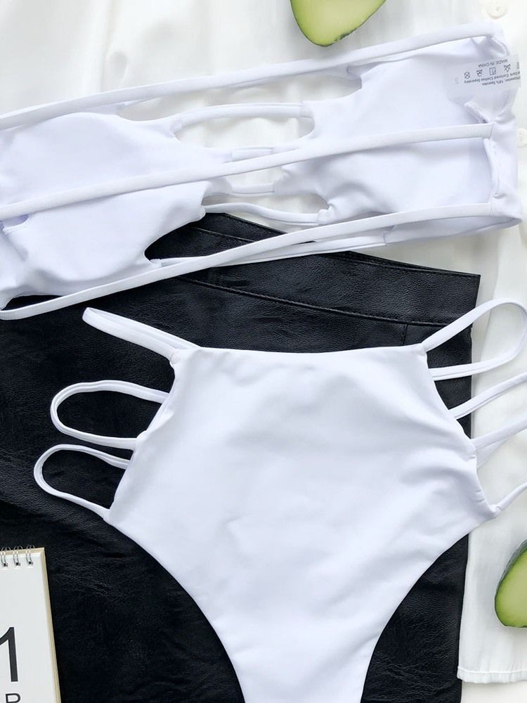 Vanligt Bikiniset Ihåliga Badkläder