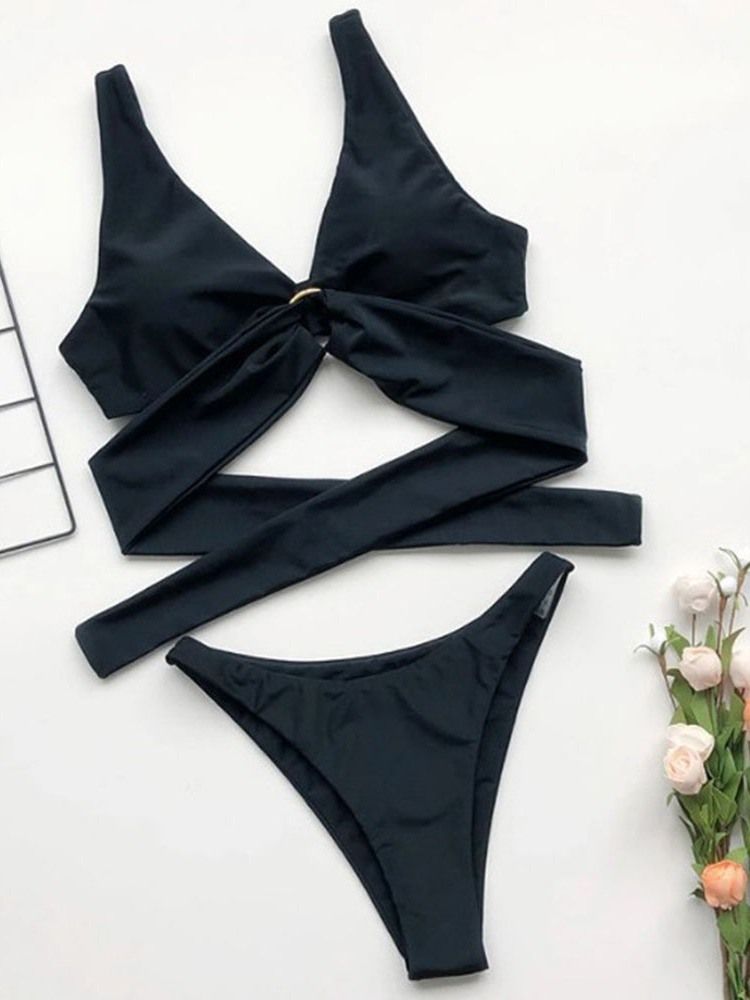 Vanligt Sexigt Set Badkläder Bikini