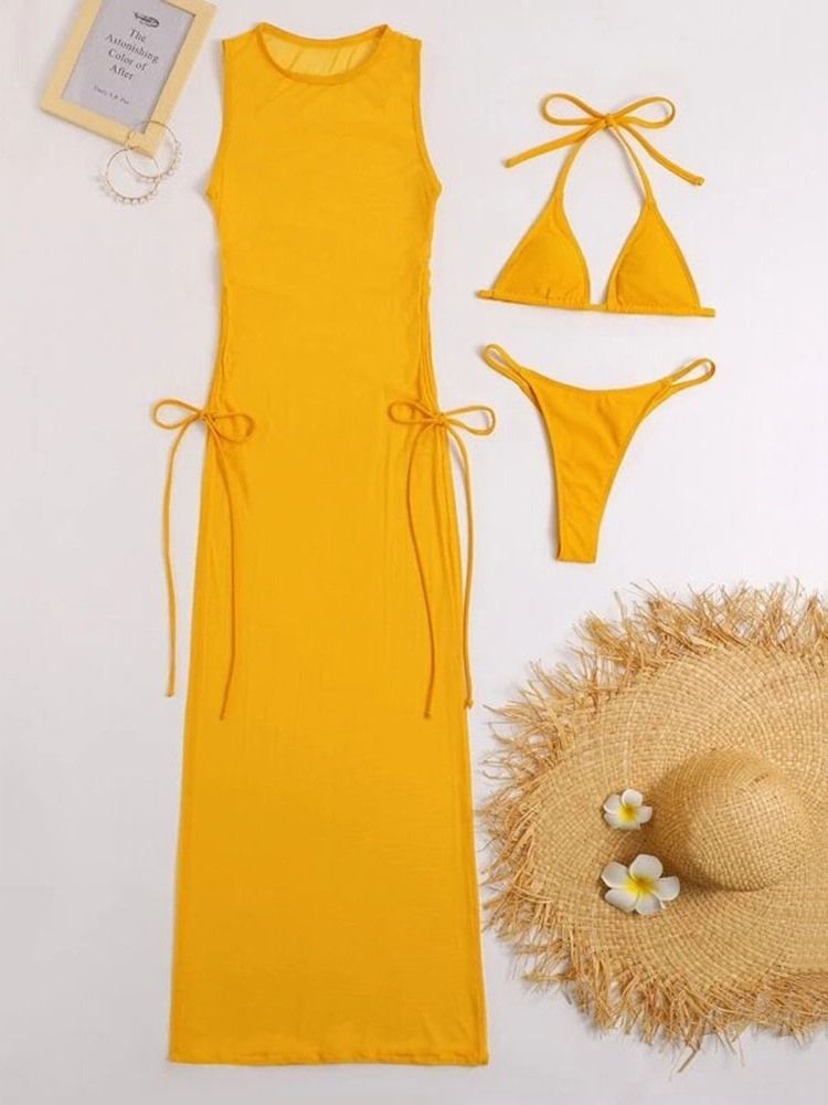 Vanligt Tankini-Set Dambadkläder