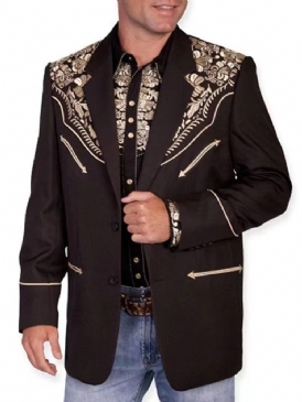 Broderi Enkelknäppt Slim Leisure Blazer