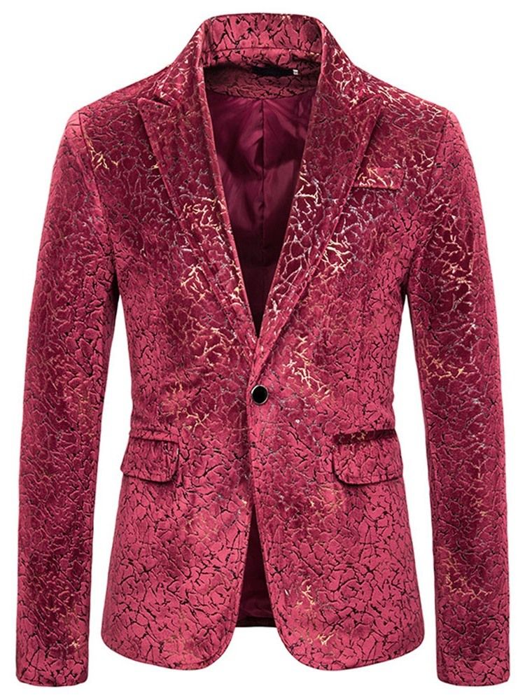 Button Slim One Button Leisure Blazers För Män