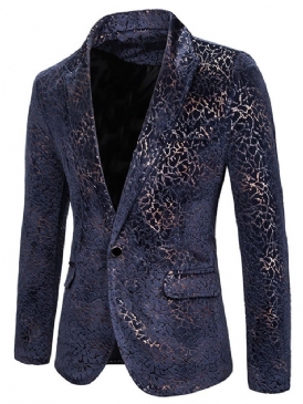 Button Slim One Button Leisure Blazers För Män