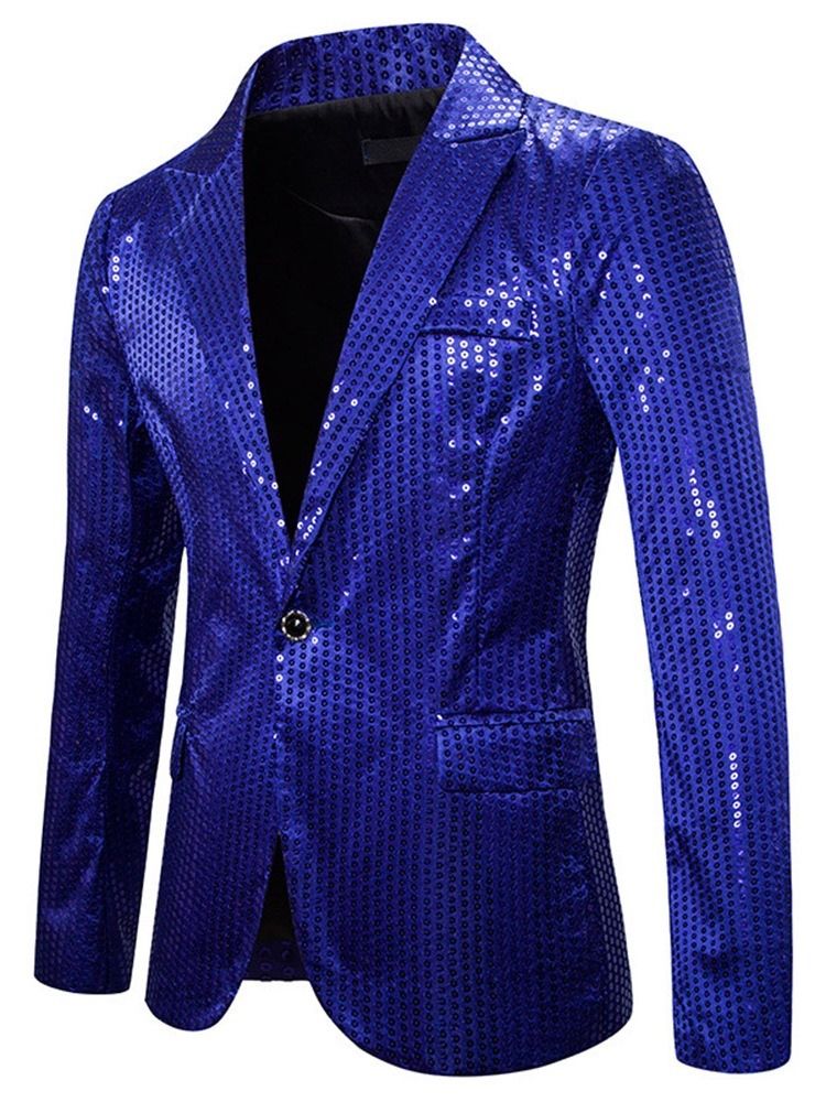 Casual Naggad Lapel Paljetter Leisure Blazer