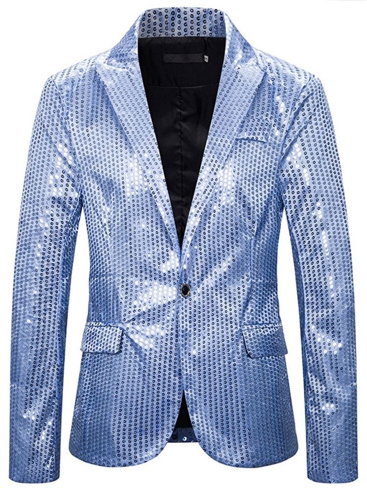 Casual Naggad Lapel Paljetter Leisure Blazer