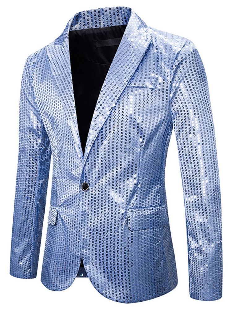 Casual Naggad Lapel Paljetter Leisure Blazer