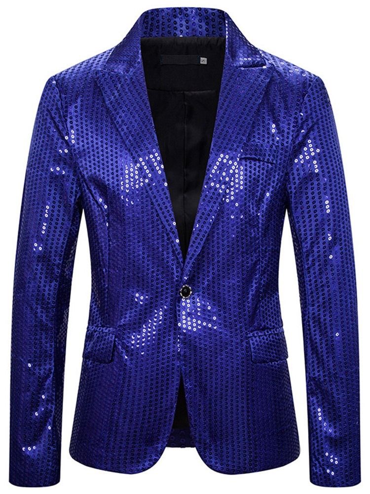 Casual Naggad Lapel Paljetter Leisure Blazer