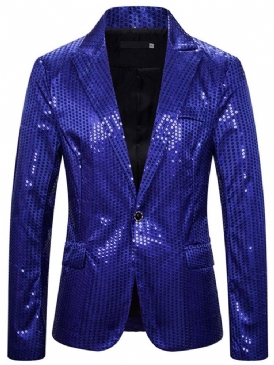 Casual Naggad Lapel Paljetter Leisure Blazer