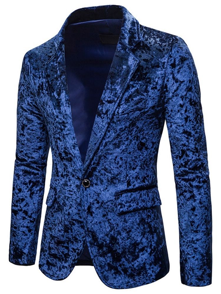 Color Block Button Casual Herr Fritidsblazers