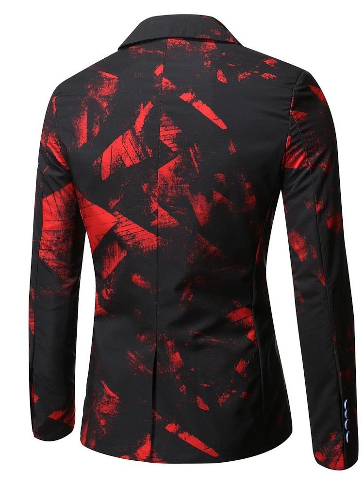 En Knapp Formell Pocket Blazer För Män