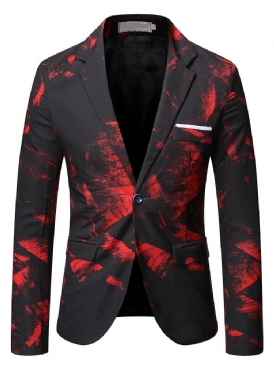 En Knapp Formell Pocket Blazer För Män