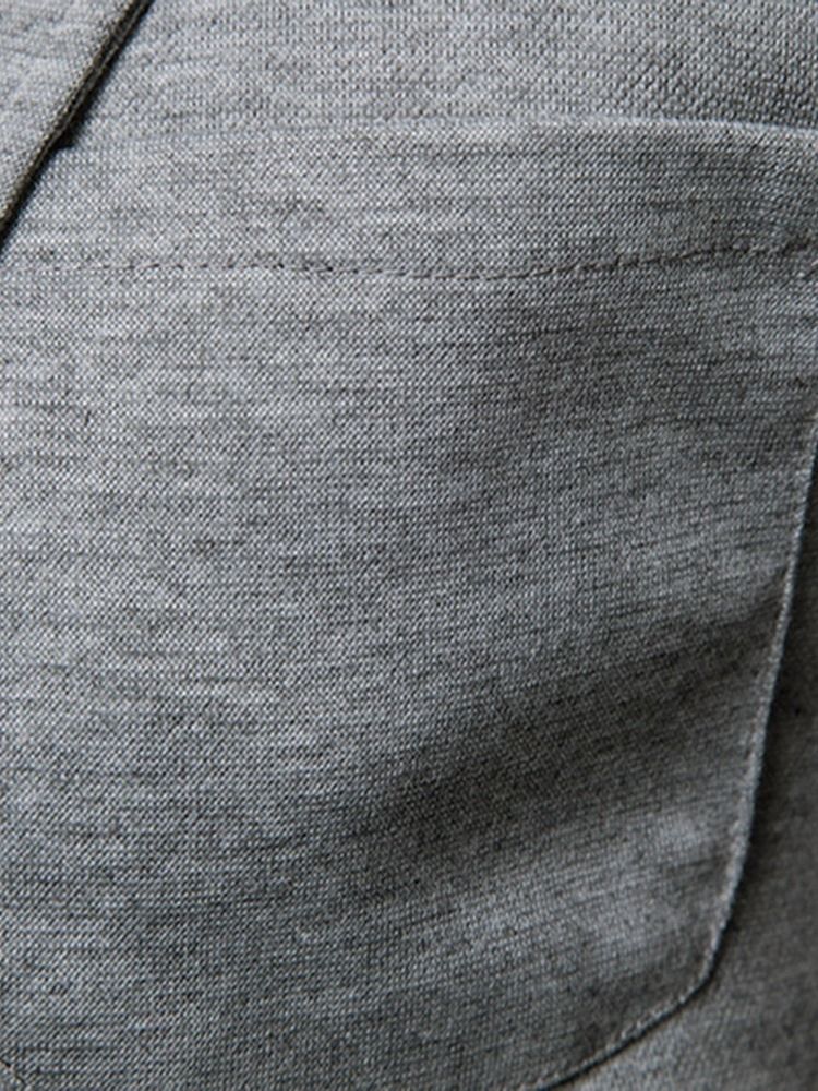 Enkel Enkelknäppt Slimmad Fritidsblazer För Män