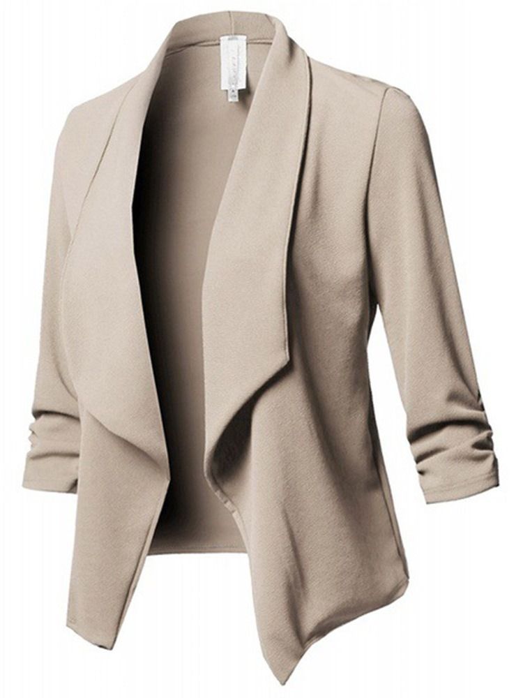 Enkel Långärmad Standard Vanlig Casual Blazer