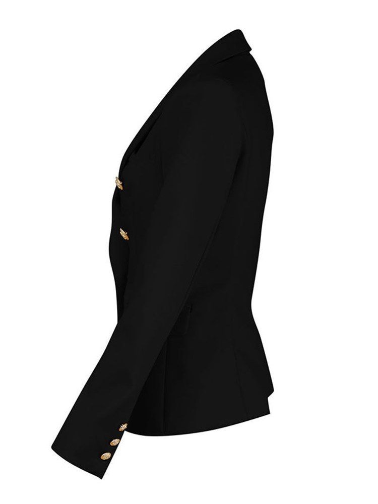 Knapp Dubbelknäppt Vanlig Blazer