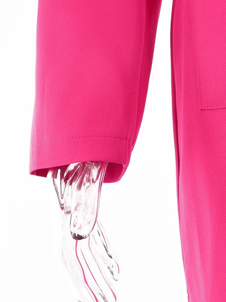 Lace-Up Vanlig Långärmad Fall Vanlig Casual Damblazer