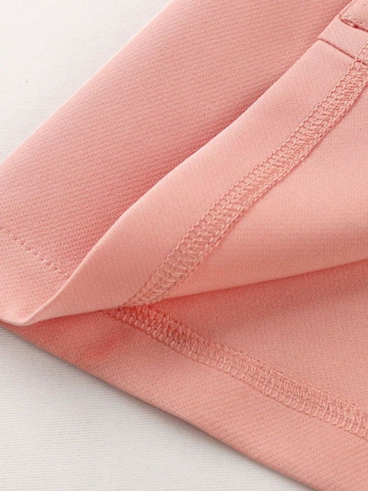 Långärmad Dubbelknäppt Vanlig Spring Standard Casual Blazer
