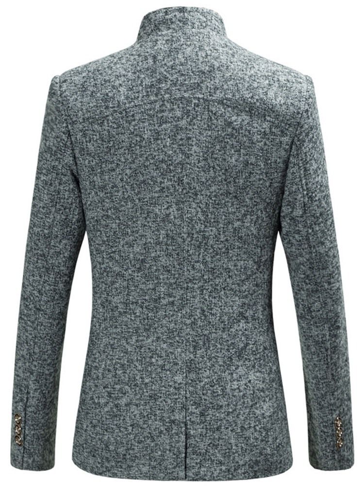 Mandarinkrage Slim Button Leisure Blazer