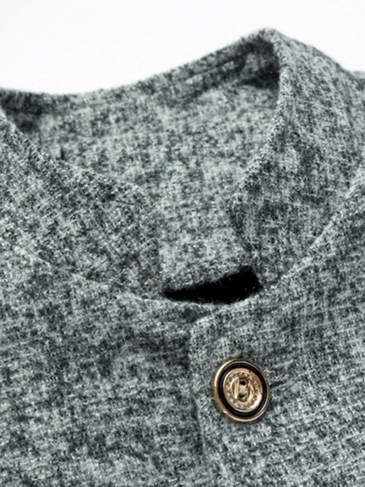 Mandarinkrage Slim Button Leisure Blazer