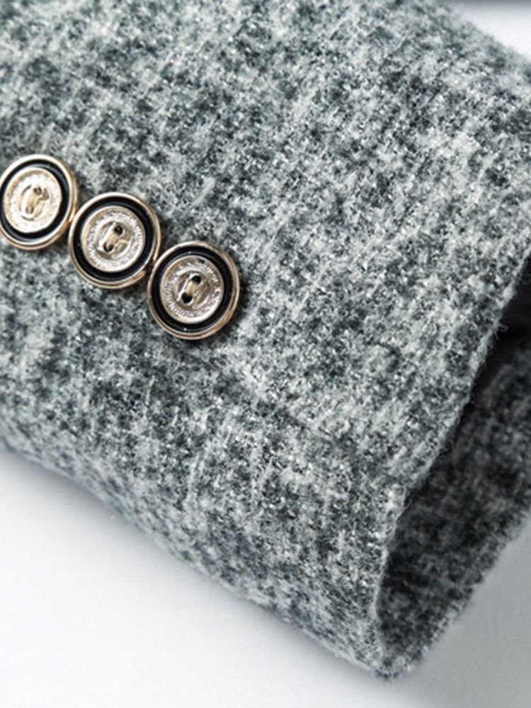 Mandarinkrage Slim Button Leisure Blazer