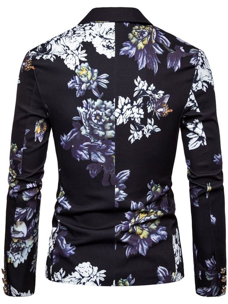 Naggad Kavaj Med Blommigt Tryck Leisure Blazer
