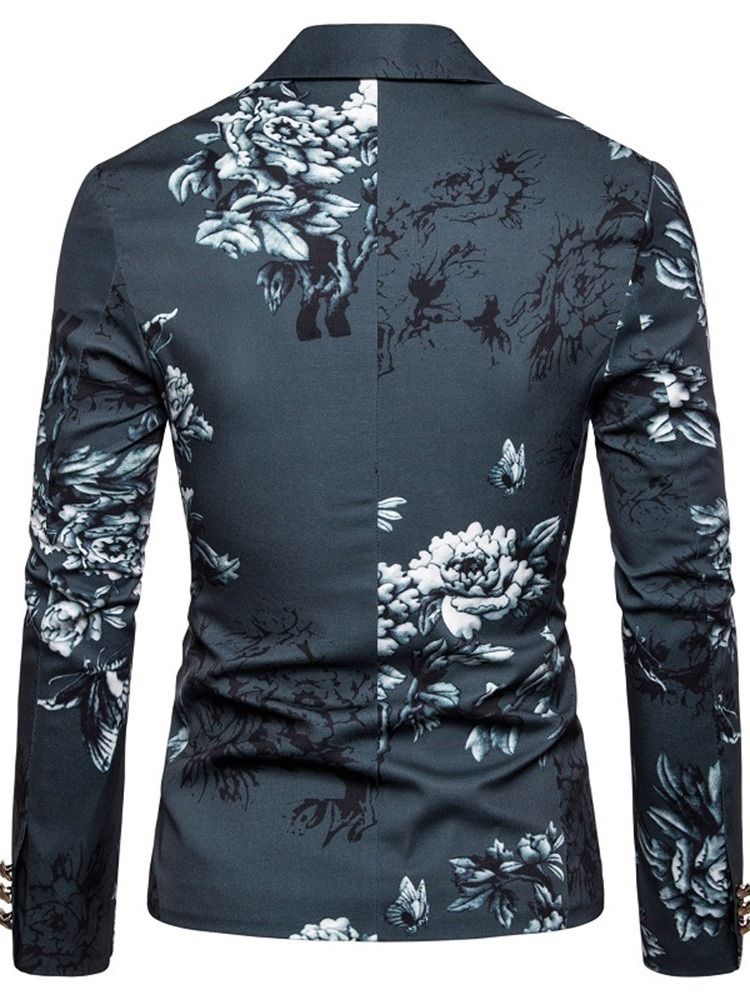 Naggad Kavaj Med Blommigt Tryck Leisure Blazer