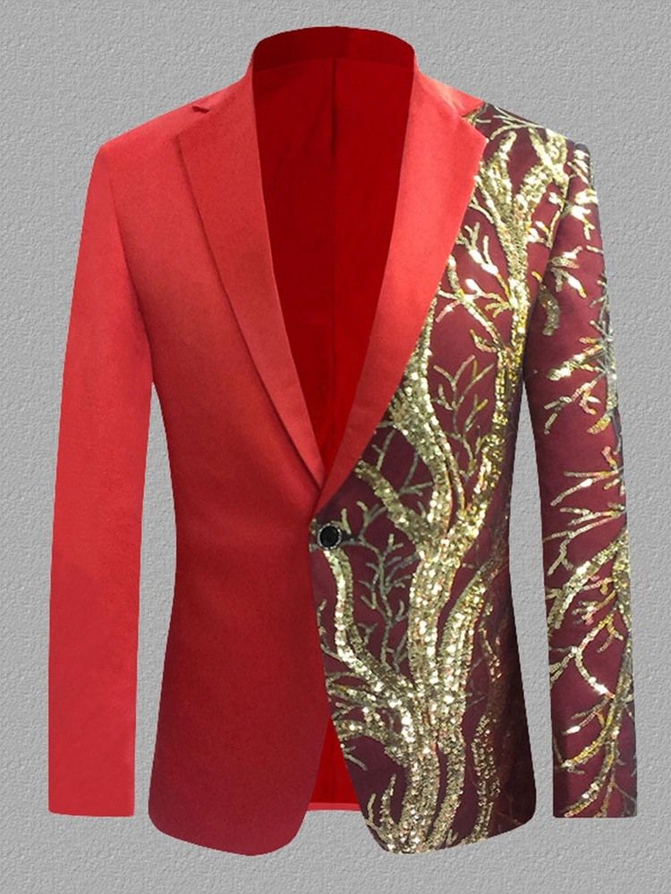 Naggad Kavajknapp För Män Slim Fritidsblazers