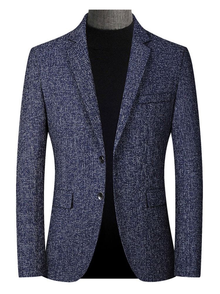 Ol Enkelknäppt Naggad Lapel Blazer