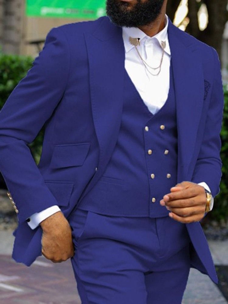 Ol Plain Blazer Klänning Kostym