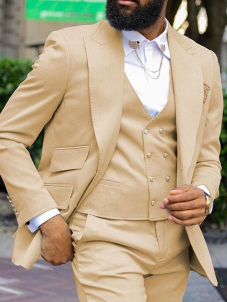 Ol Plain Blazer Klänning Kostym