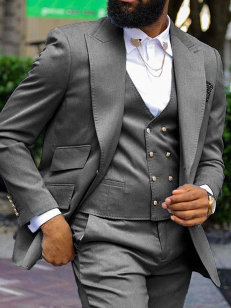Ol Plain Blazer Klänning Kostym