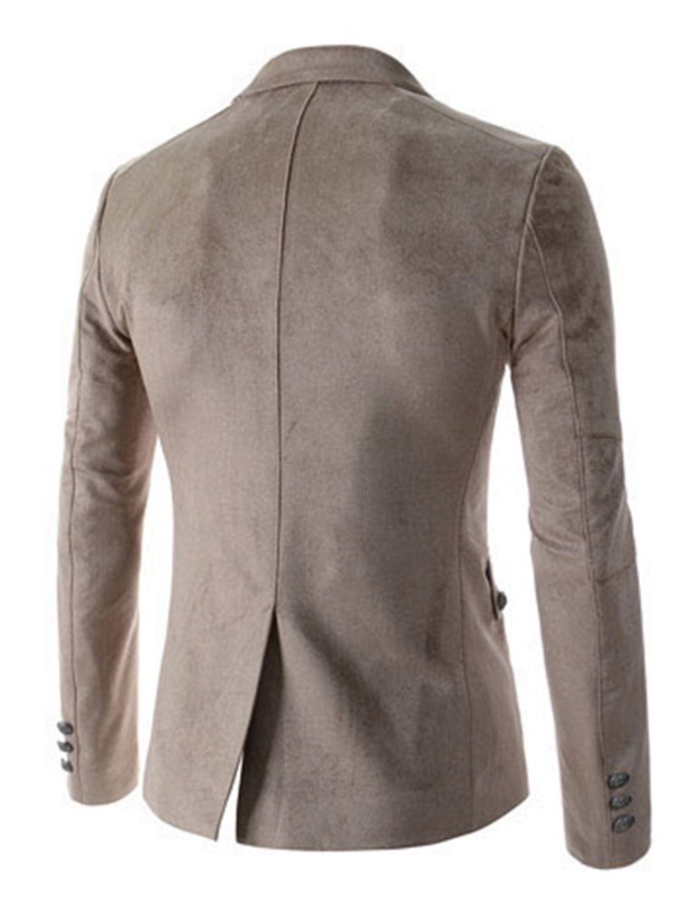 Plain Slim Pocket Leisure Blazer