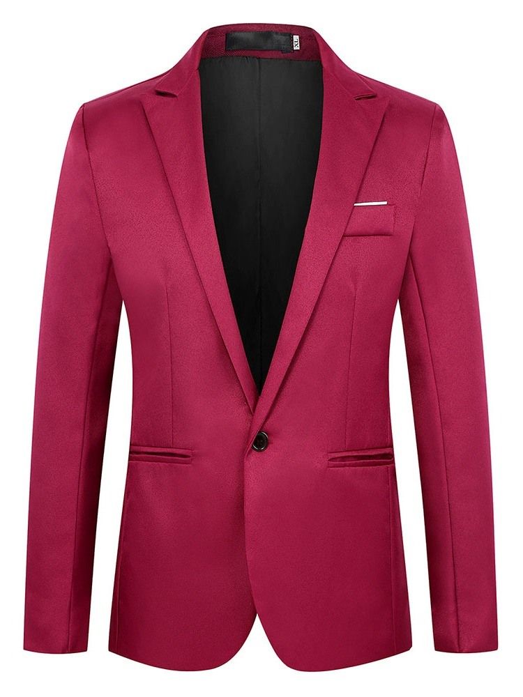 Smal Casual Plain Blazer För Män